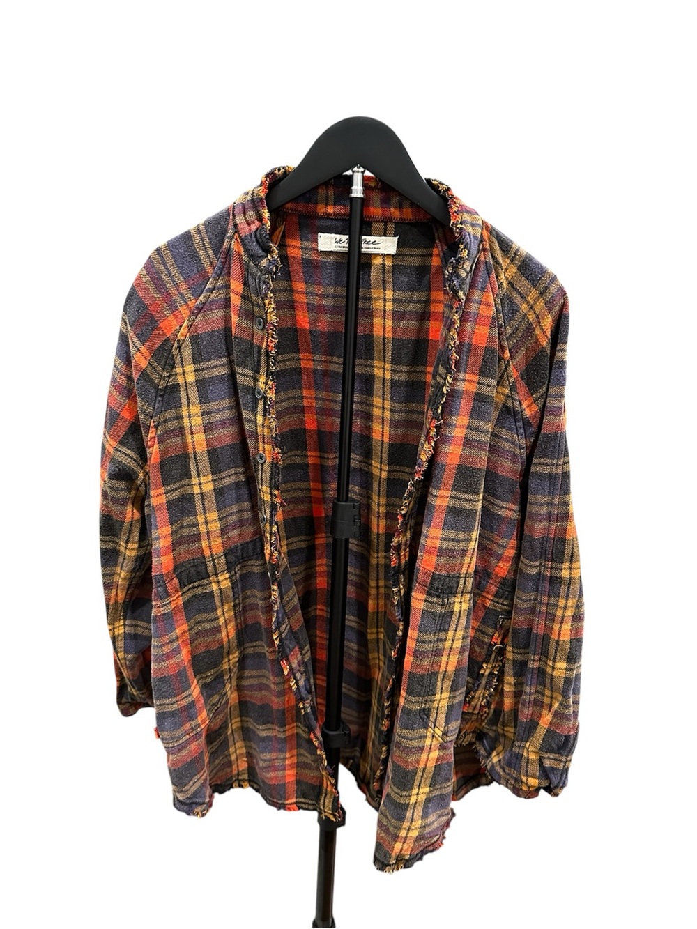 We the free Summer daydream plaid button down in grunge combo